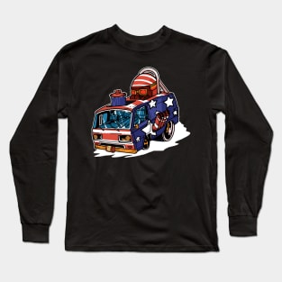 American Camper Van - For Campers Long Sleeve T-Shirt